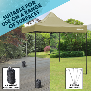 Dellonda DG130 Premium 3 x 3m Pop-Up Gazebo, PVC Coated, Water-Resistant Fabric, Supplied with Carry - additional view 22