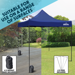 Dellonda DG131 Premium 3 x 3m Pop-Up Gazebo, PVC Coated, Water-Resistant Fabric, Supplied with Carry Bag - additional view 9