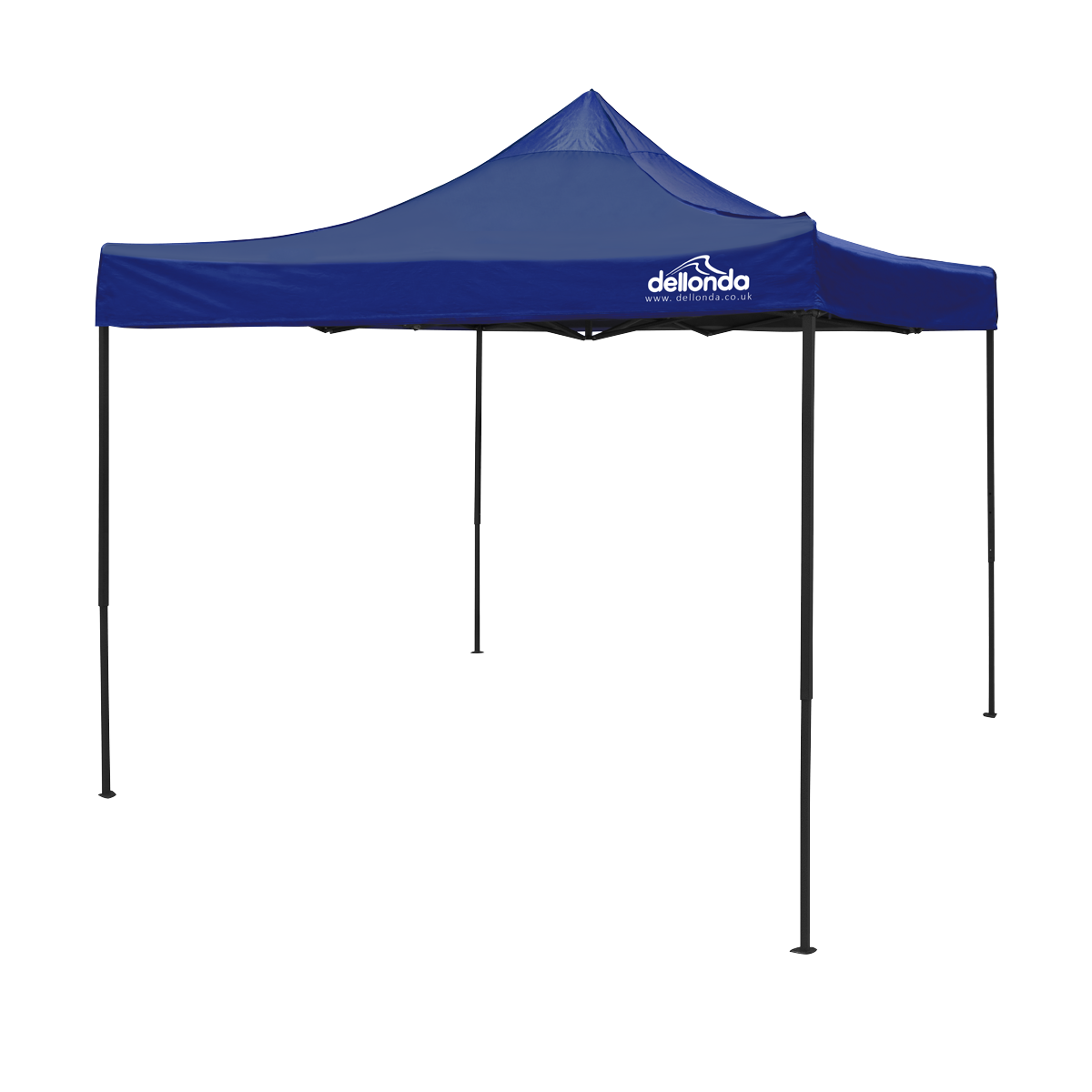 Dellonda DG131 Premium 3 x 3m Pop-Up Gazebo, PVC Coated, Water-Resistant Fabric, Supplied with Carry Bag, Rope, Stakes &