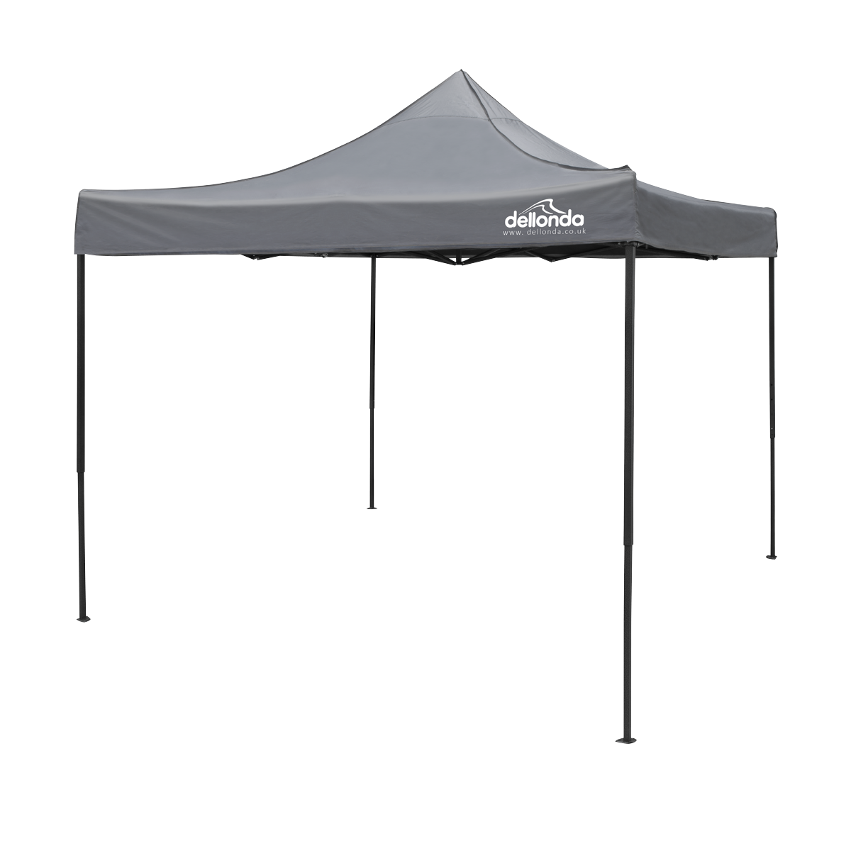 Dellonda DG133 Premium 3 x 3m Pop-Up Gazebo, PVC Coated, Water-Resistant Fabric, Supplied with Carry Bag, Rope, Stakes &
