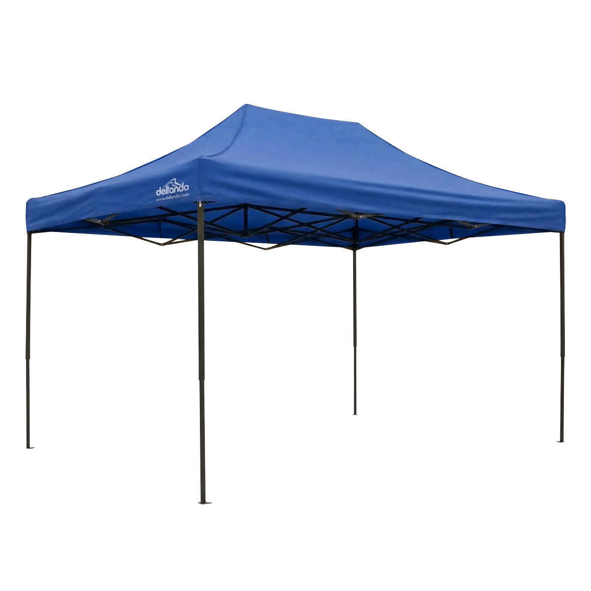 Dellonda DG135 Premium 3 x 4.5m Pop-Up Gazebo, Heavy Duty, PVC Coated, Water-Resistant Fabric, Supplied with Carry Bag, Rope