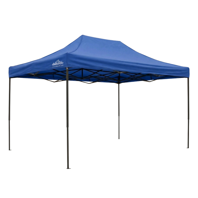 Dellonda DG135 Premium 3 x 4.5m Pop-Up Gazebo, Heavy Duty, PVC Coated, Water-Resistant Fabric, Supplied with Carry Bag, Rope