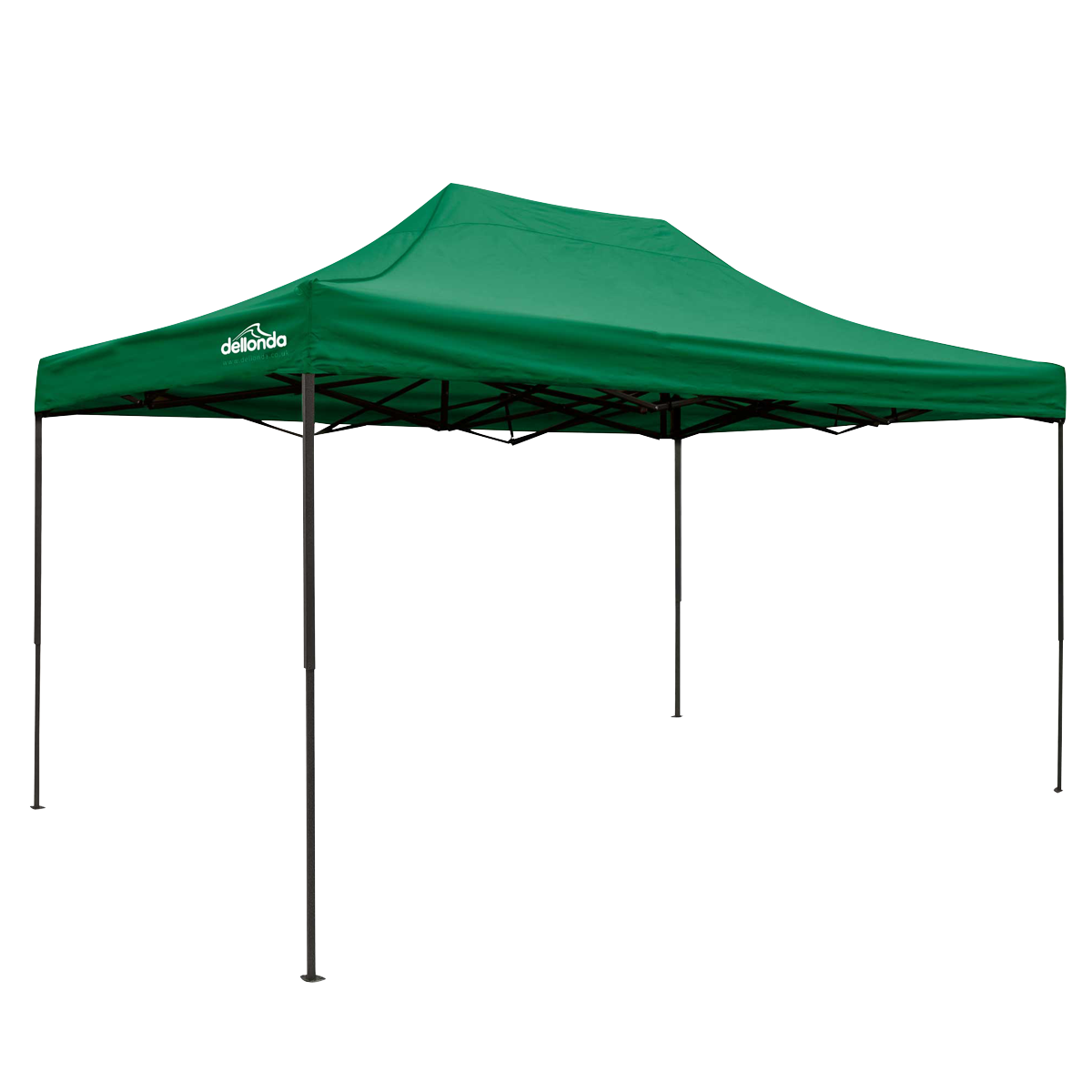 Dellonda DG136 Premium 3 x 4.5m Pop-Up Gazebo, Heavy Duty, PVC Coated, Water-Resistant Fabric, Supplied with Carry Bag, Rope