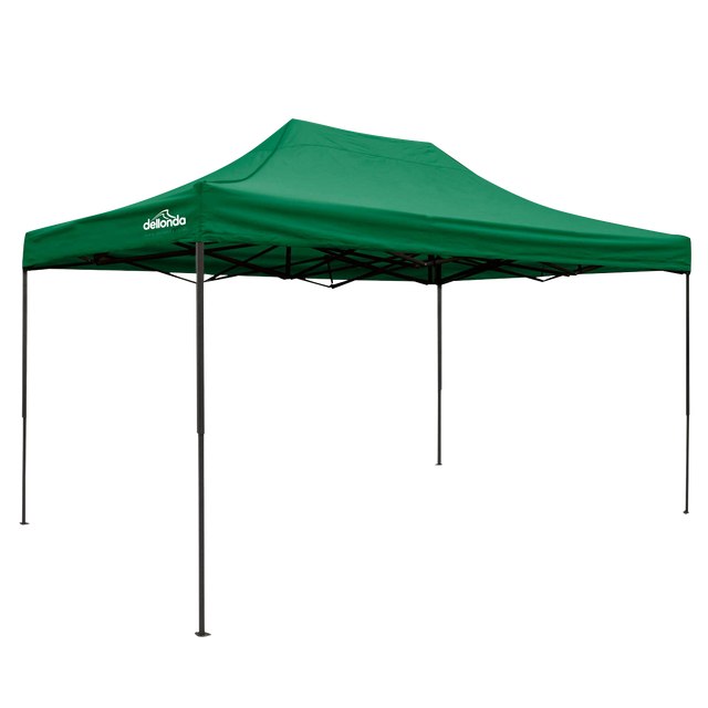 Dellonda DG136 Premium 3 x 4.5m Pop-Up Gazebo, Heavy Duty, PVC Coated, Water-Resistant Fabric, Supplied with Carry Bag, Rope