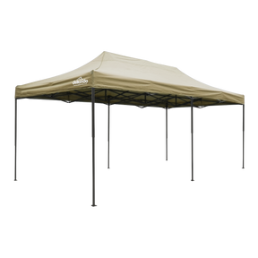 Dellonda DG138 Premium 3x6m Pop-Up Gazebo, Heavy Duty, PVC Coated, Water-Resistant Fabric Supplied with Carry Bag, Rope