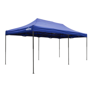 Dellonda DG139 Premium 3x6m Pop-Up Gazebo, Heavy Duty, PVC Coated, Water-Resistant Fabric, Supplied with Carry Bag, Rope