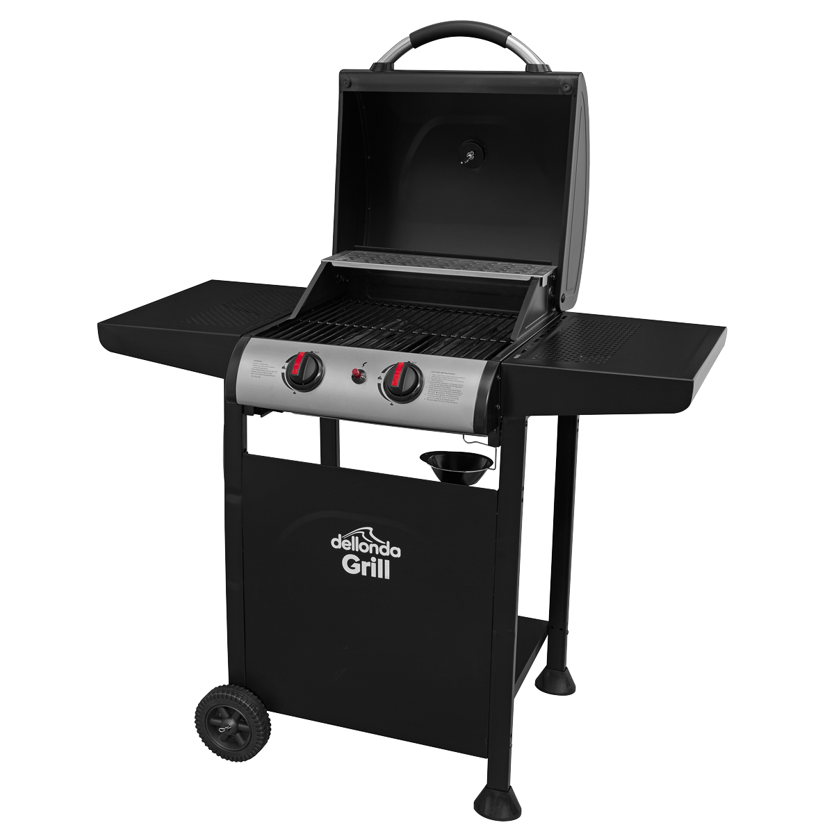 Dellonda DG13 2 Burner Gas BBQ Grill with Piezo Ignition & Thermometer - additional view 15