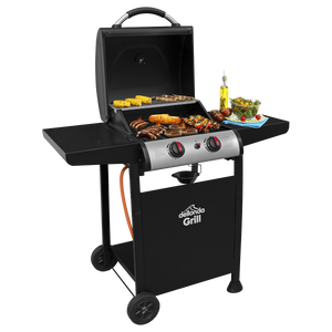 Dellonda DG13 2 Burner Gas BBQ Grill with Piezo Ignition & Thermometer - additional view 16