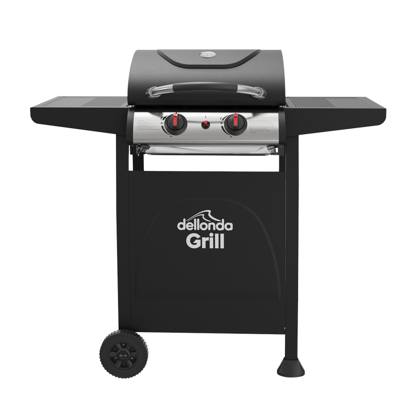 Dellonda DG13 2 Burner Gas BBQ Grill with Piezo Ignition & Thermometer - additional view 3