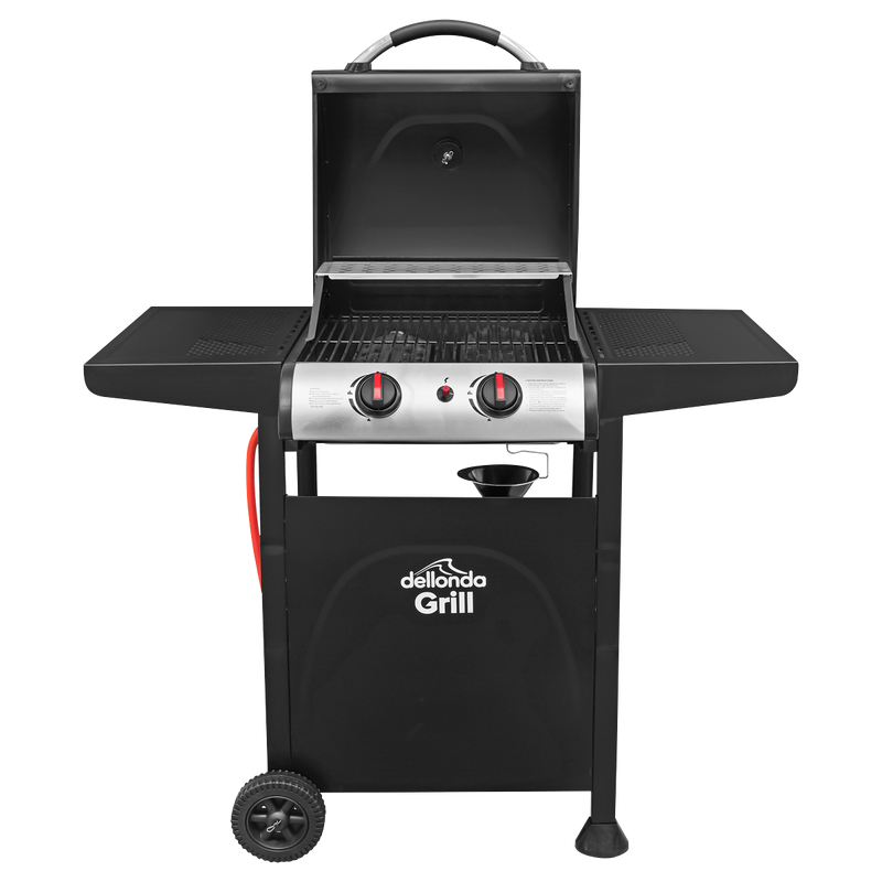 Dellonda DG13 2 Burner Gas BBQ Grill with Piezo Ignition & Thermometer - additional view 6