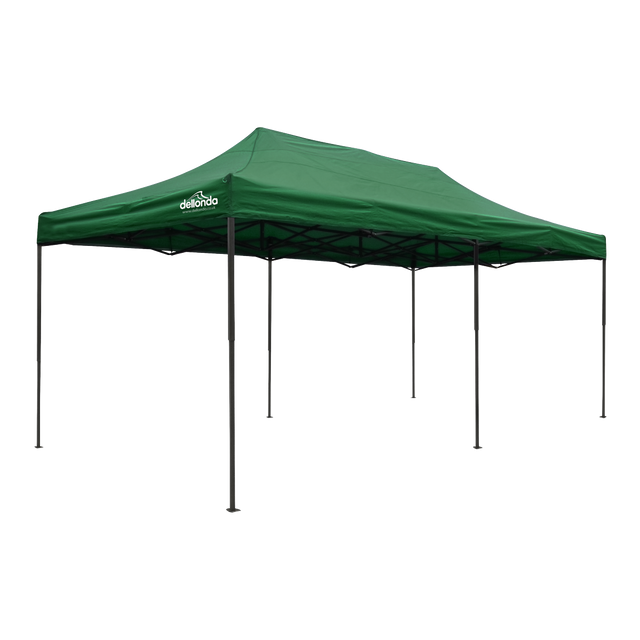 Dellonda DG140 Premium 3x6m Pop-Up Gazebo, Heavy Duty, PVC Coated, Water-Resistant Fabric, Supplied with Carry Bag, Rope