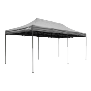 Dellonda DG141 Premium 3x6m Pop-Up Gazebo, Heavy Duty, PVC Coated, Water-Resistant Fabric, Supplied with Carry Bag, Rope