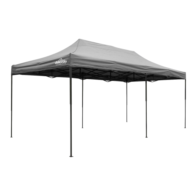 Dellonda DG141 Premium 3x6m Pop-Up Gazebo, Heavy Duty, PVC Coated, Water-Resistant Fabric, Supplied with Carry Bag, Rope