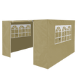 Dellonda DG142 Premium Side Walls/Doors/Windows for Gazebo/Marquee, Fits 2 x 2m Models - Beige