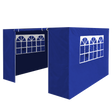 Dellonda DG143 Premium Side Walls/Doors/Windows for Gazebo/Marquee, Fits 2 x 2m Models - Blue