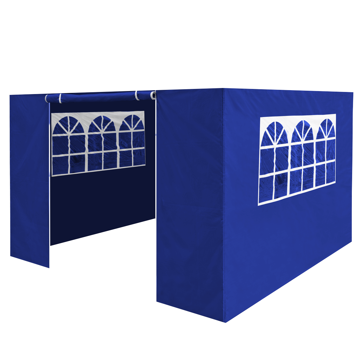 Dellonda DG143 Premium Side Walls/Doors/Windows for Gazebo/Marquee, Fits 2 x 2m Models - Blue