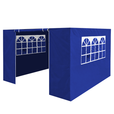 Dellonda DG143 Premium Side Walls/Doors/Windows for Gazebo/Marquee, Fits 2 x 2m Models - Blue
