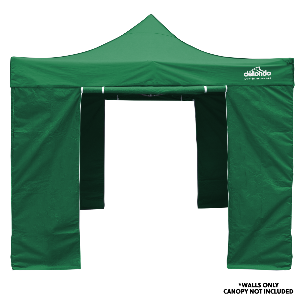 Dellonda DG144 Premium Side Walls/Doors/Windows for Gazebo/Marquee, Fits 2 x 2m Models - Dark Green - additional view 3
