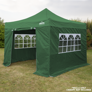 Dellonda DG144 Premium Side Walls/Doors/Windows for Gazebo/Marquee, Fits 2 x 2m Models - Dark Green - additional view 6