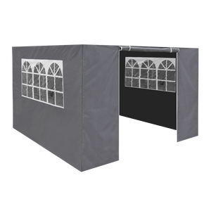 Dellonda DG145 Premium Side Walls/Doors/Windows for Gazebo/Marquee, Fits 2 x 2m Models - Grey - additional view 2