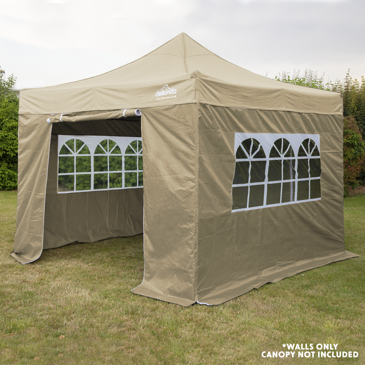Dellonda DG146 Premium Gazebo/Marquee Side Walls/Doors/Windows, Fits 3 x 3m Models - Beige - additional view 2