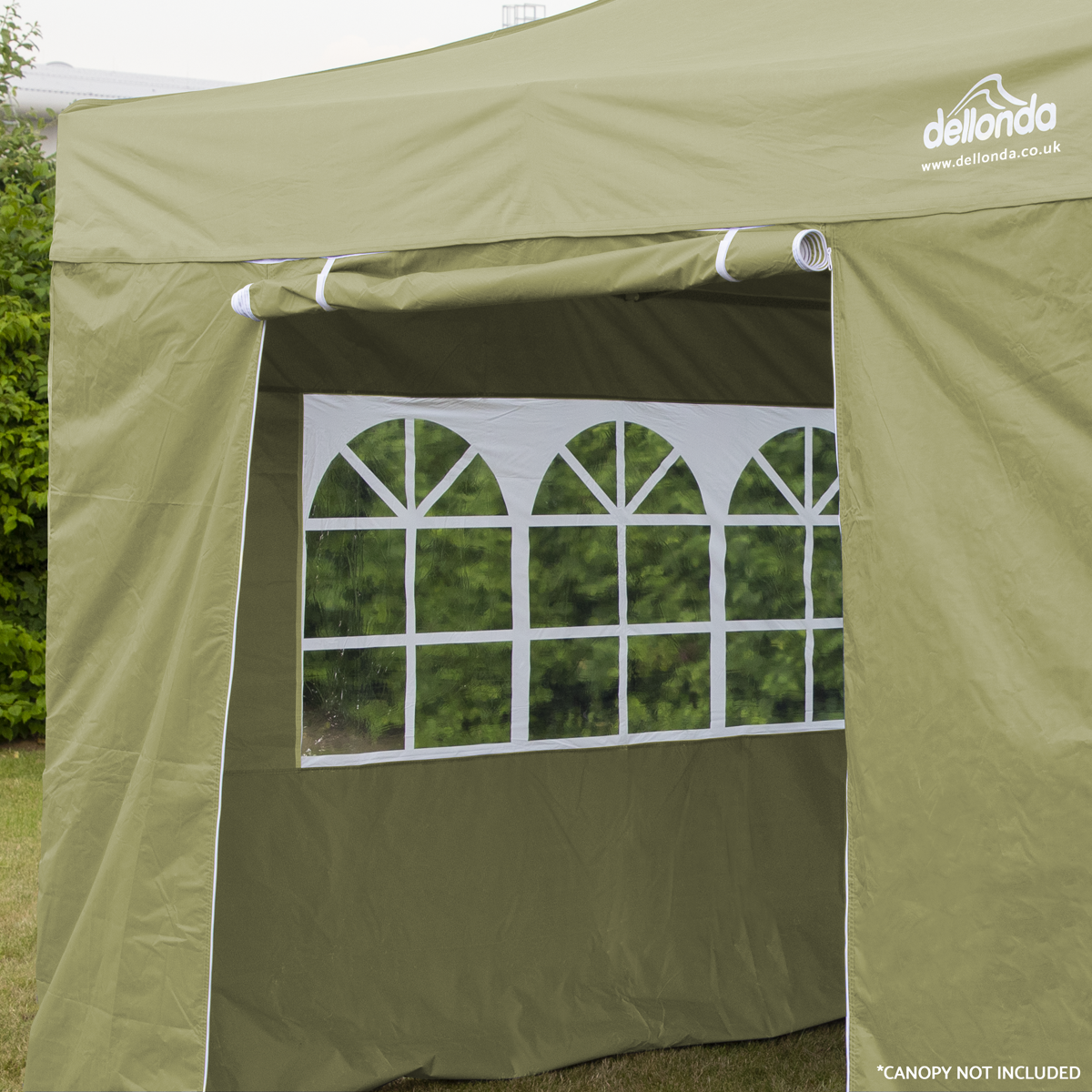 Dellonda DG146 Premium Gazebo/Marquee Side Walls/Doors/Windows, Fits 3 x 3m Models - Beige - additional view 4
