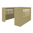 Dellonda DG146 Premium Gazebo/Marquee Side Walls/Doors/Windows, Fits 3 x 3m Models - Beige