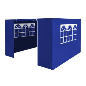 Dellonda DG147 Premium Gazebo/Marquee Side Walls/Doors/Windows, Fits 3 x 3m Models - Blue