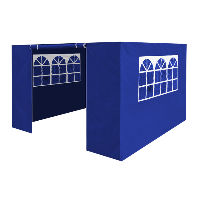 Dellonda DG147 Premium Gazebo/Marquee Side Walls/Doors/Windows, Fits 3 x 3m Models - Blue