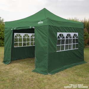 Dellonda DG148 Premium Gazebo/Marquee Side Walls/Doors/Windows, Fits 3 x 3m Models - Dark Green - additional view 4