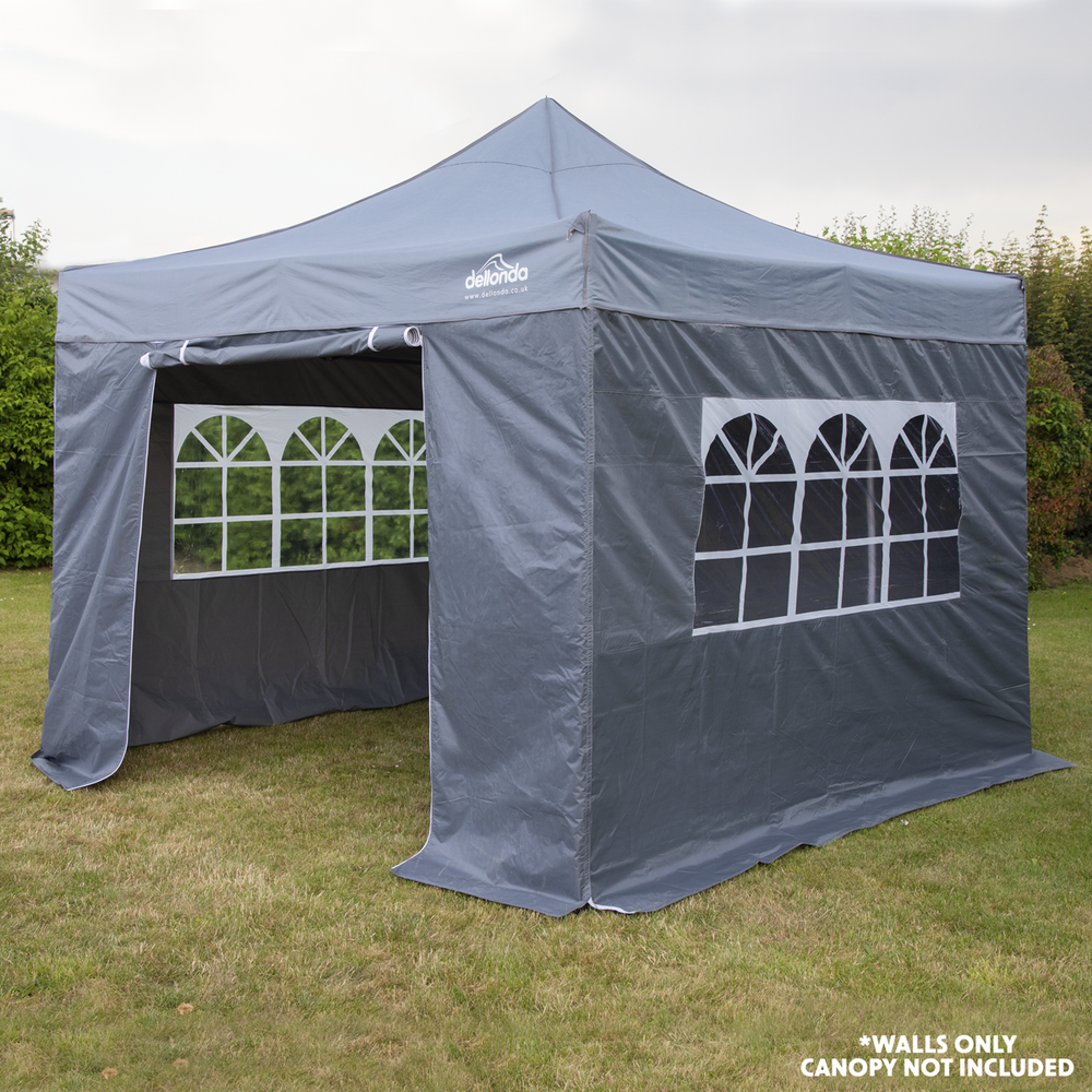 Dellonda DG149 Premium Gazebo/Marquee Side Walls/Doors/Windows, Fits 3 x 3m Models - Grey - additional view 6