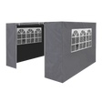 Dellonda DG149 Premium Gazebo/Marquee Side Walls/Doors/Windows, Fits 3 x 3m Models - Grey