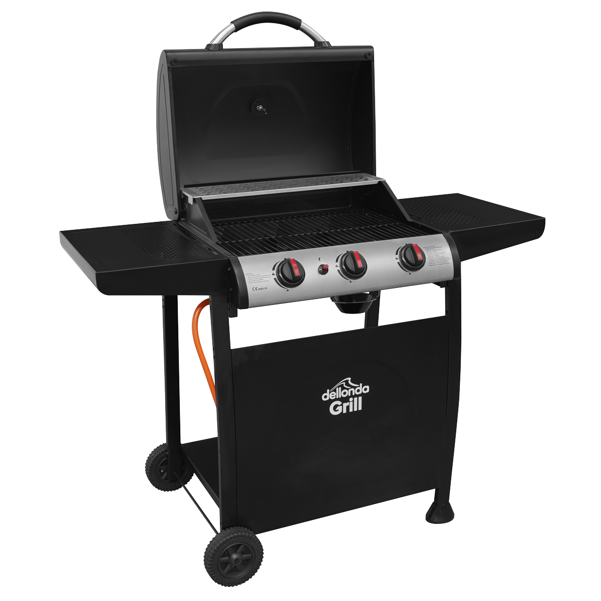 Dellonda DG14 3 Burner Gas BBQ Grill with Piezo Ignition & Thermometer - additional view 5
