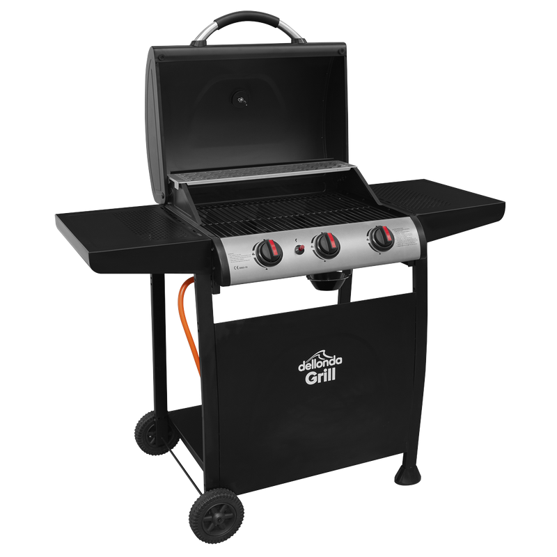 Dellonda DG14 3 Burner Gas BBQ Grill with Piezo Ignition & Thermometer - additional view 5