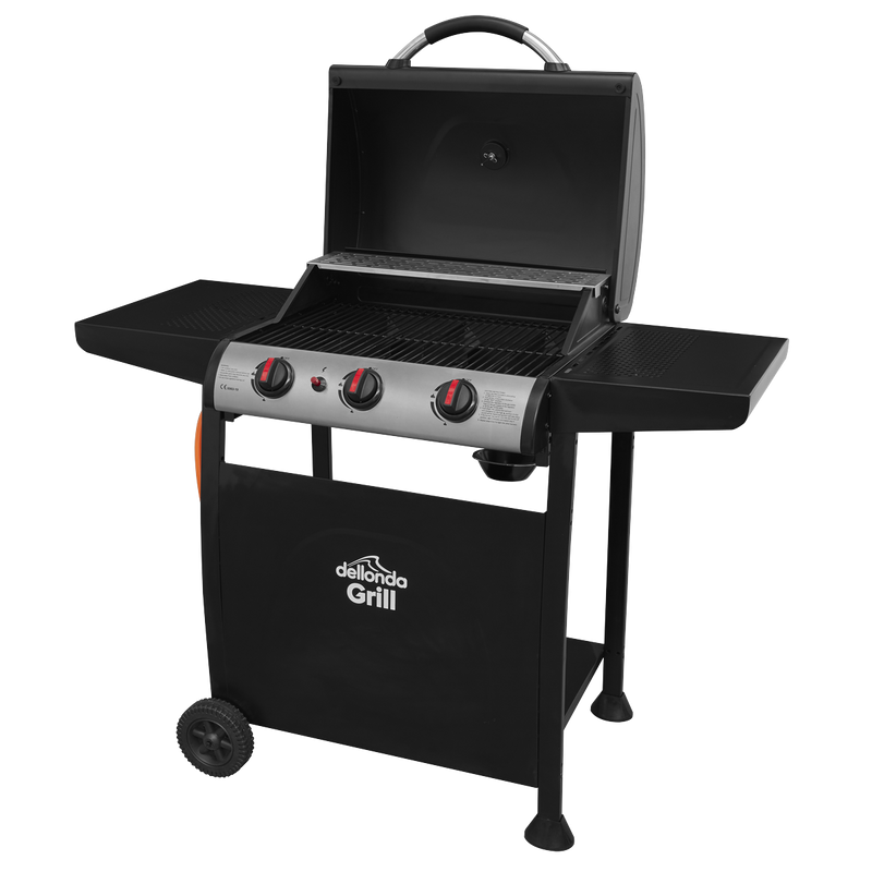 Dellonda DG14 3 Burner Gas BBQ Grill with Piezo Ignition & Thermometer - additional view 6