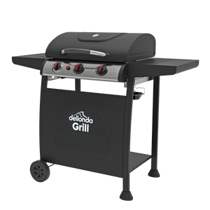Dellonda DG14 3 Burner Gas BBQ Grill with Piezo Ignition & Thermometer - additional view 2