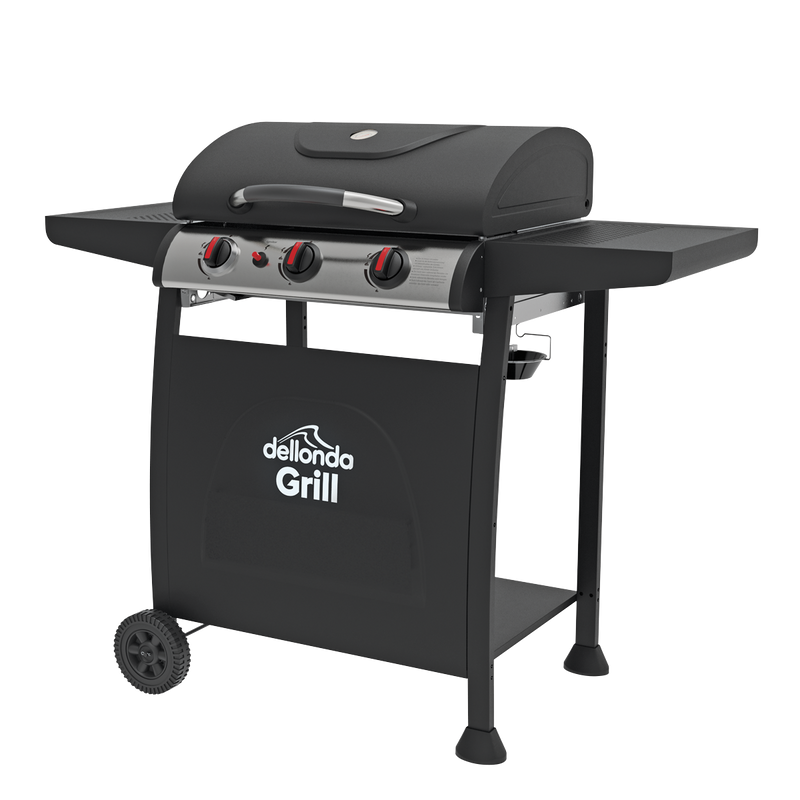 Dellonda DG14 3 Burner Gas BBQ Grill with Piezo Ignition & Thermometer - additional view 2
