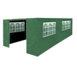 Dellonda DG156 Premium Side Walls/Doors/Windows for Gazebo/Marquee, Fits 3 x 6m Models - Dark Green