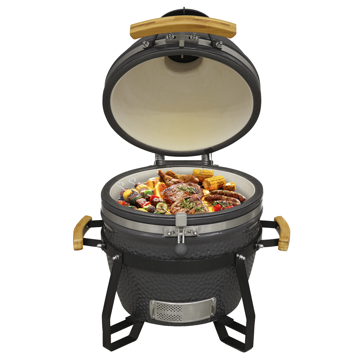 Dellonda DG158 Deluxe 16"(40cm) Ceramic Kamado Style BBQ - additional view 15