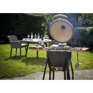 Dellonda DG159 Deluxe 22"(56cm) Ceramic Kamado Style BBQ with Wheeled Stand - additional view 16