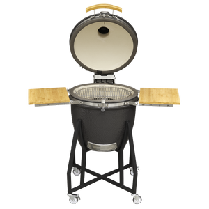 Dellonda DG159 Deluxe 22"(56cm) Ceramic Kamado Style BBQ with Wheeled Stand - additional view 6