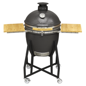 Dellonda DG159 Deluxe 22"(56cm) Ceramic Kamado Style BBQ with Wheeled Stand - additional view 3
