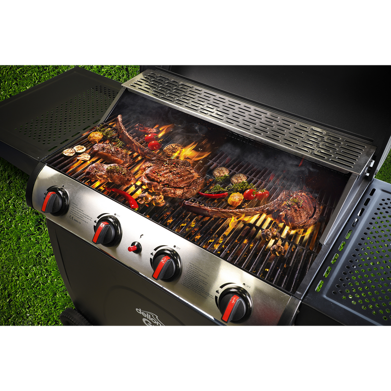 Dellonda DG15 4 Burner Gas BBQ Grill with Piezo Ignition & Thermometer - additional view 13