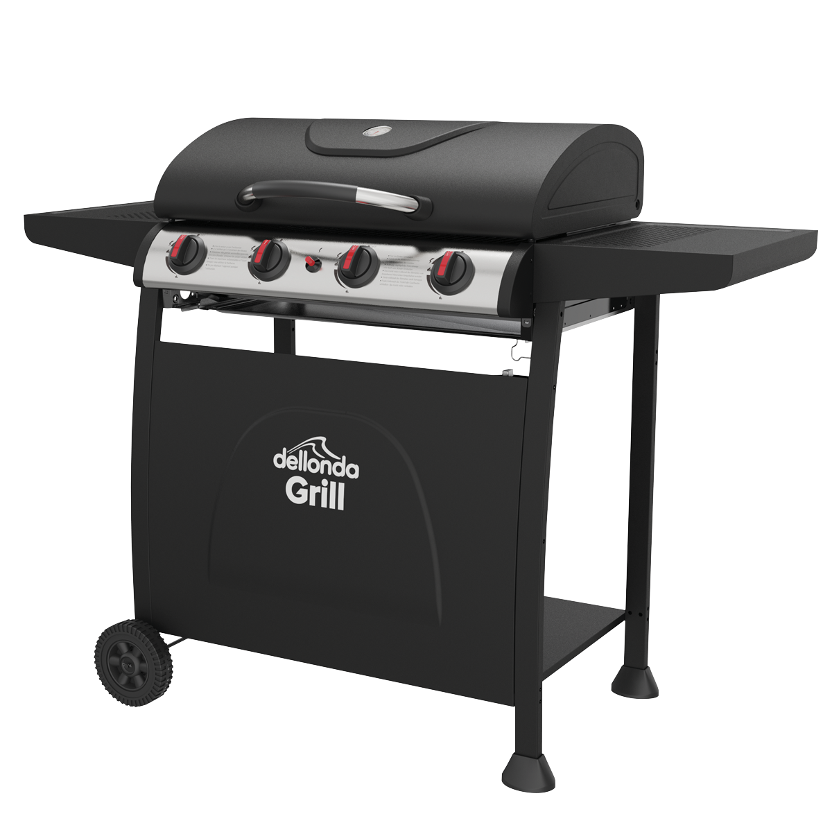 Dellonda DG15 4 Burner Gas BBQ Grill with Piezo Ignition & Thermometer - additional view 18