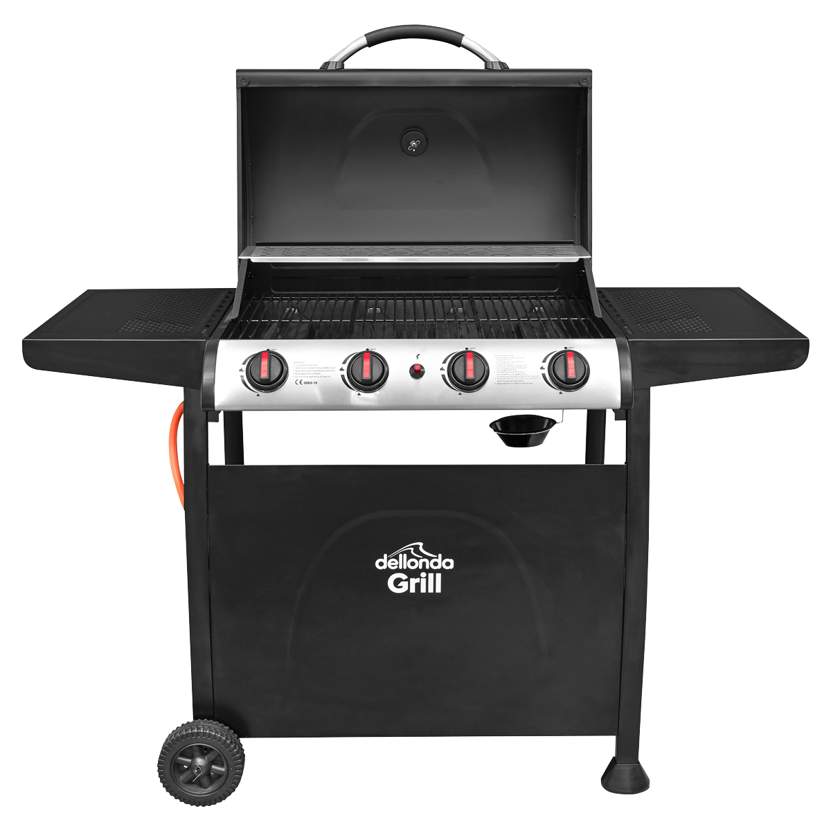 Dellonda DG15 4 Burner Gas BBQ Grill with Piezo Ignition & Thermometer - additional view 19
