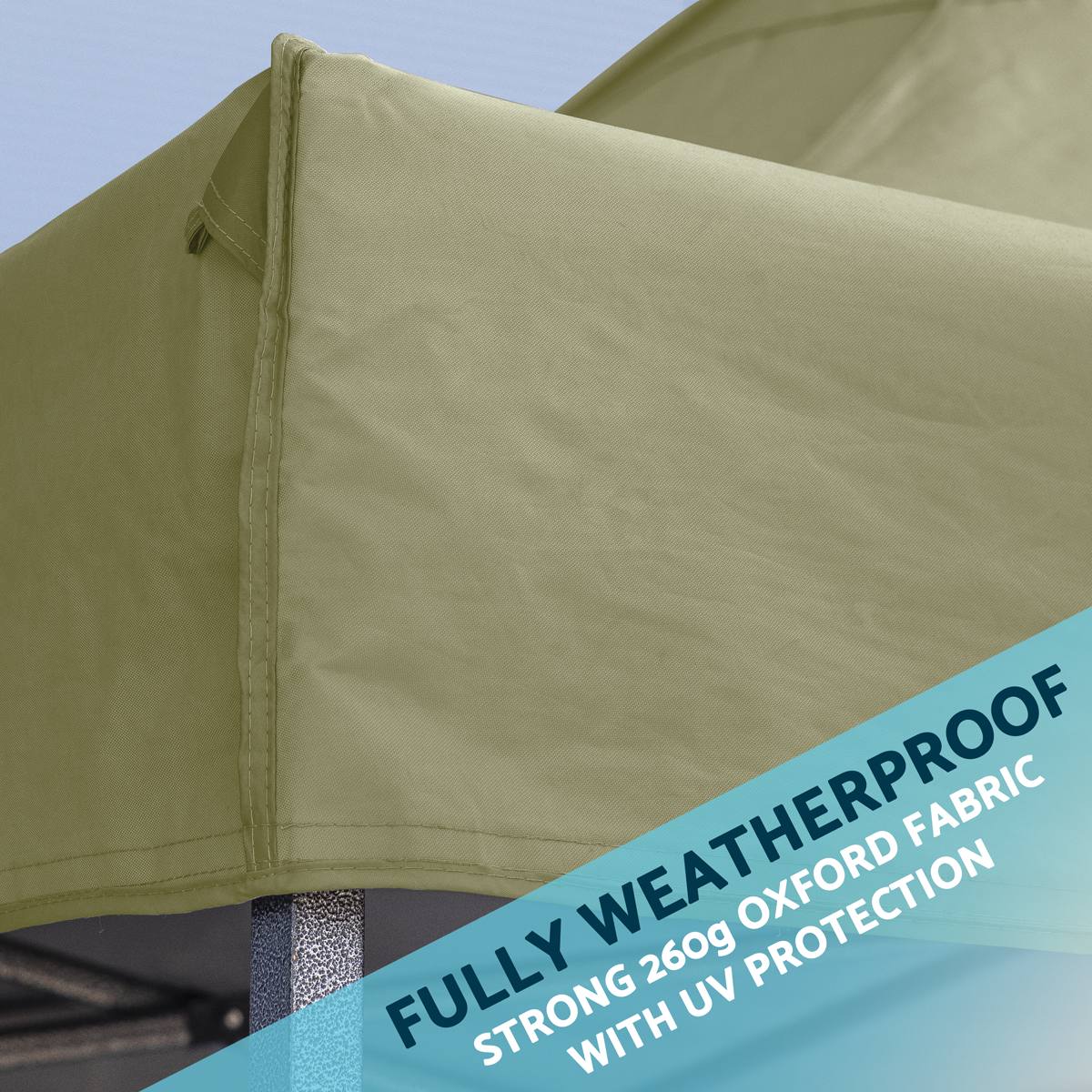 Dellonda DG160 Premium 2x2m Pop-Up Gazebo & Side Walls, PVC Coated, Water-Resistant Fabric, Supplied with - additional view 5