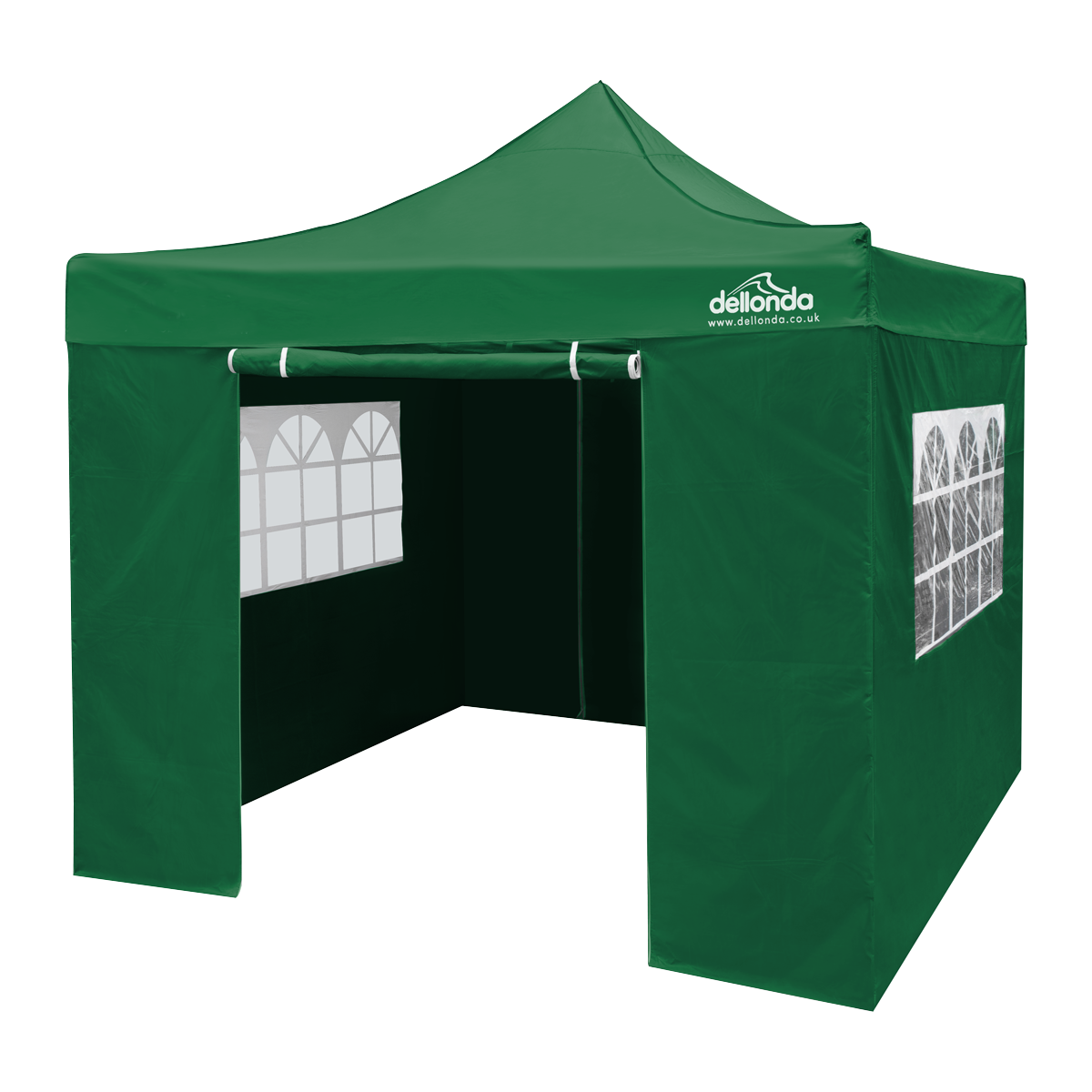 Dellonda DG162 Premium 2x2m Pop-Up Gazebo & Side Walls, PVC Coated, Water-Resistant Fabric with Carry - additional view 2