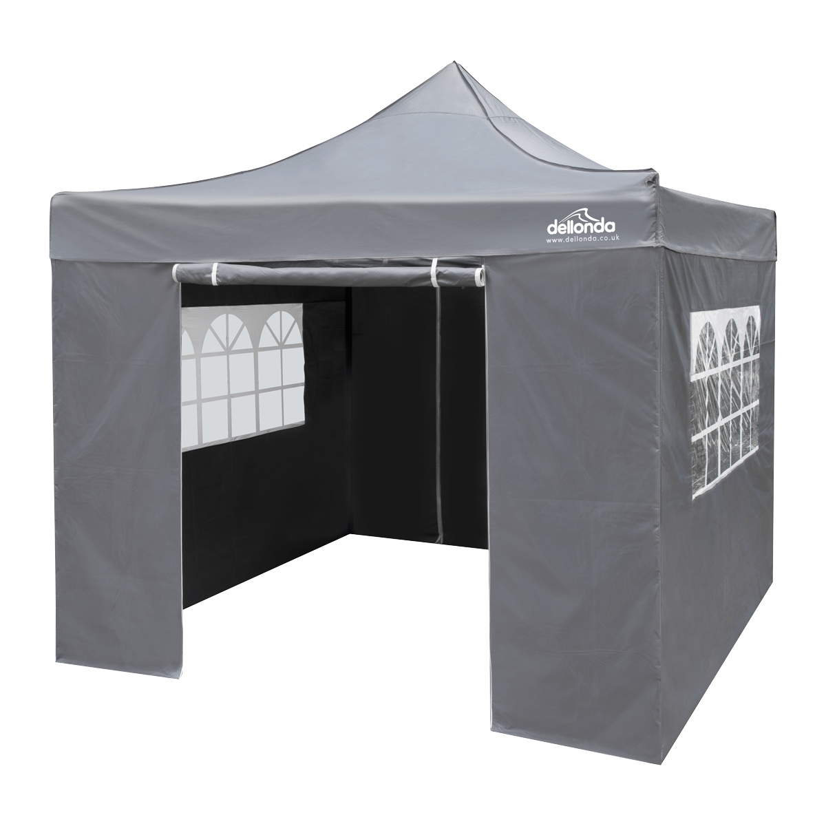 Dellonda DG163 Premium 2x2m Pop-Up Gazebo & Side Walls, PVC Coated, Water-Resistant Fabric, Supplied with - additional view 5