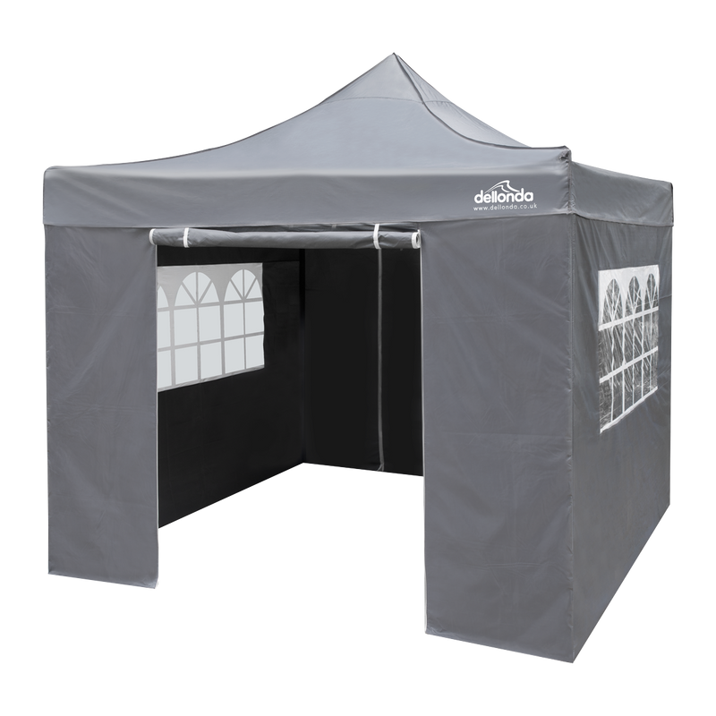Dellonda DG163 Premium 2x2m Pop-Up Gazebo & Side Walls, PVC Coated, Water-Resistant Fabric, Supplied with - additional view 5