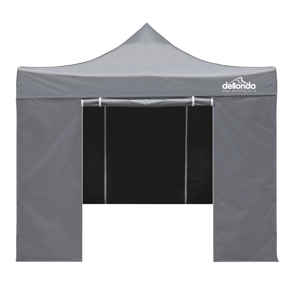 Dellonda DG163 Premium 2x2m Pop-Up Gazebo & Side Walls, PVC Coated, Water-Resistant Fabric, Supplied with - additional view 2